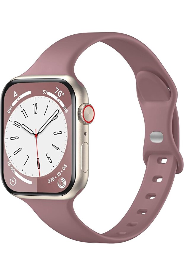 Thin Slim Silicone Replacement Strap for Apple Watch (38–49mm)