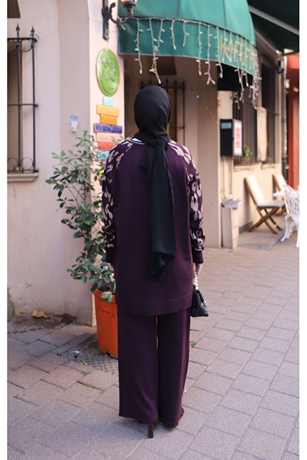 Leopard Patterned Mercerized Suit - 5