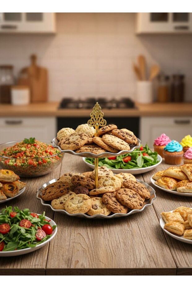 حامل عرض معدني ذو طبقتين - 1