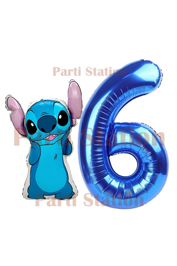 Lilo Stitch Balloon Concept 6 Year Old Birthday Balloon Set
