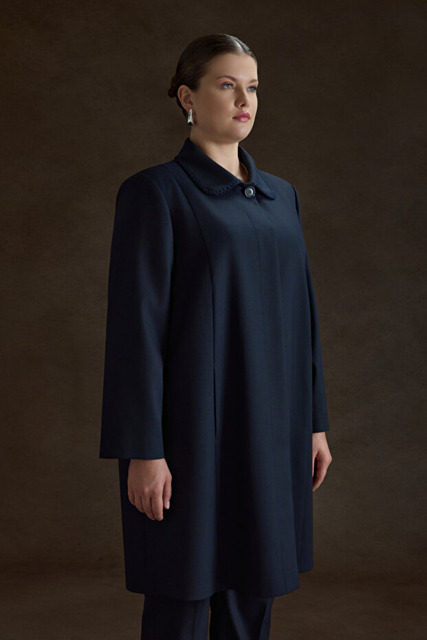 Lacivert Dokuma Kap - 3