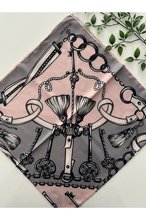 Aheste Pattern Thin Cotton Scarf - 1