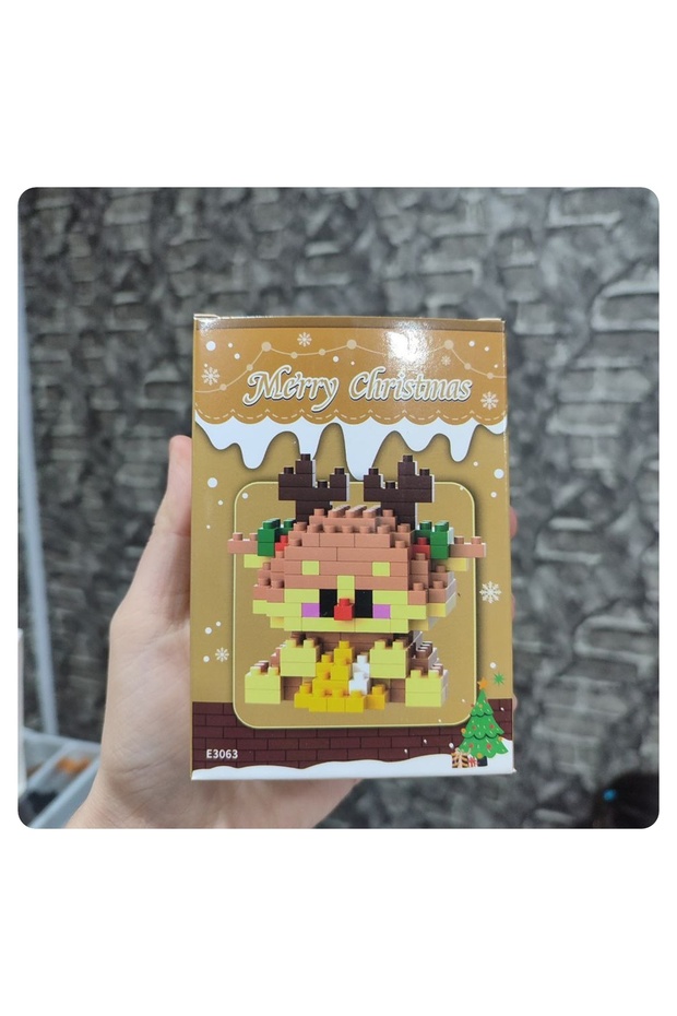 1 ADET Bricks Yılbaşı Temalı,Capybara,Pikachu,Süngerbop Yapı Oyuncak - 7