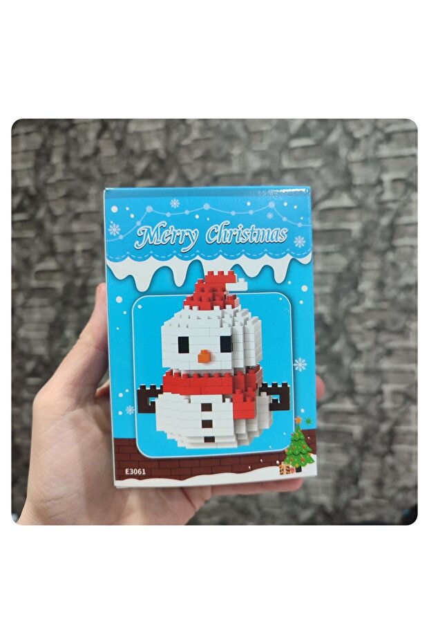 1 ADET Bricks Yılbaşı Temalı,Capybara,Pikachu,Süngerbop Yapı Oyuncak - 3