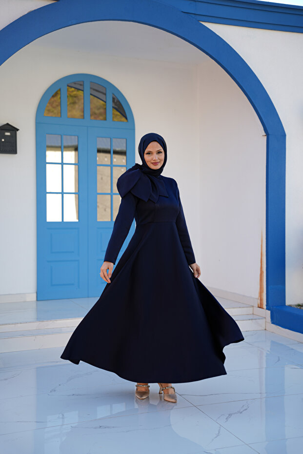 Rochie de seară Azade, bleumarin - 3