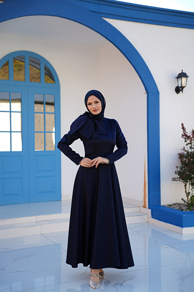 Rochie de seară Azade, bleumarin - 5