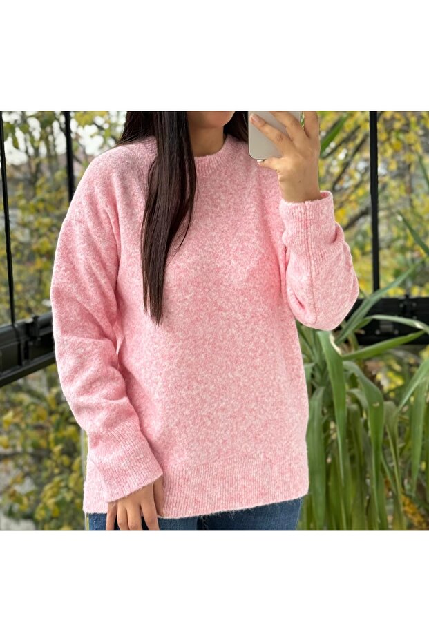 Standart Beden Oversize Basic Kazak - 5