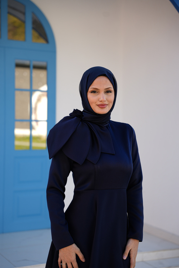 Rochie de seară Azade, bleumarin - 2