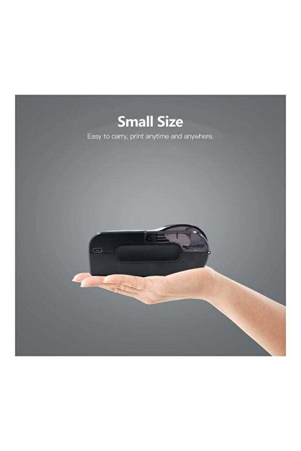 Mini Portable Thermal Printer Black - 2