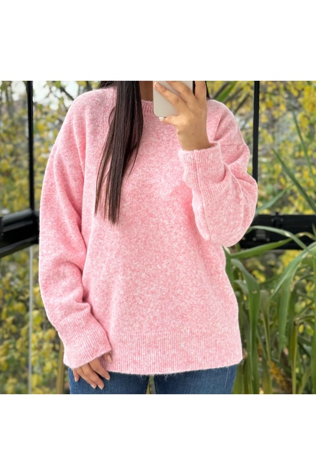 Standart Beden Oversize Basic Kazak - 2