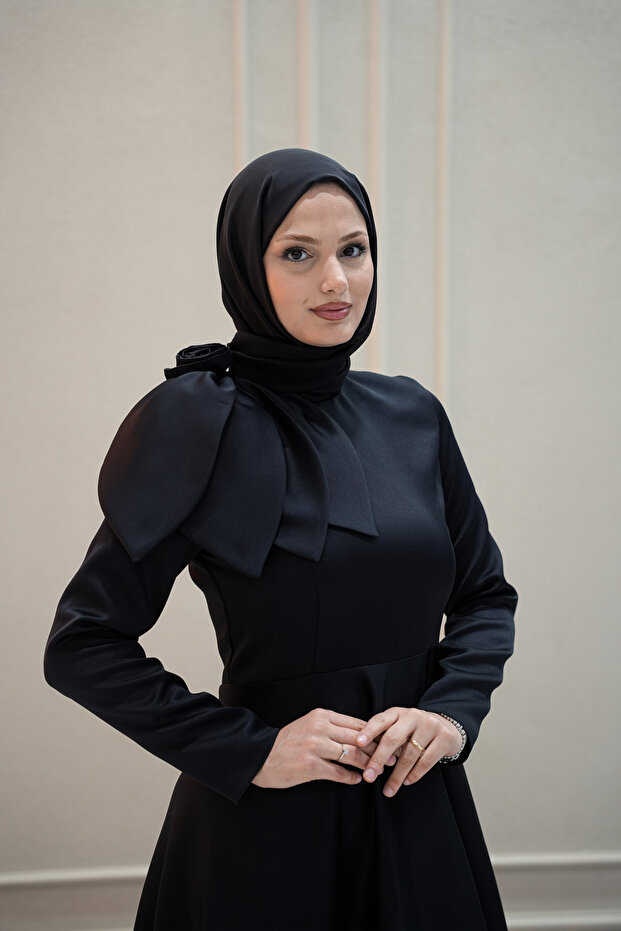 Rochie de seară Azade neagră - 1