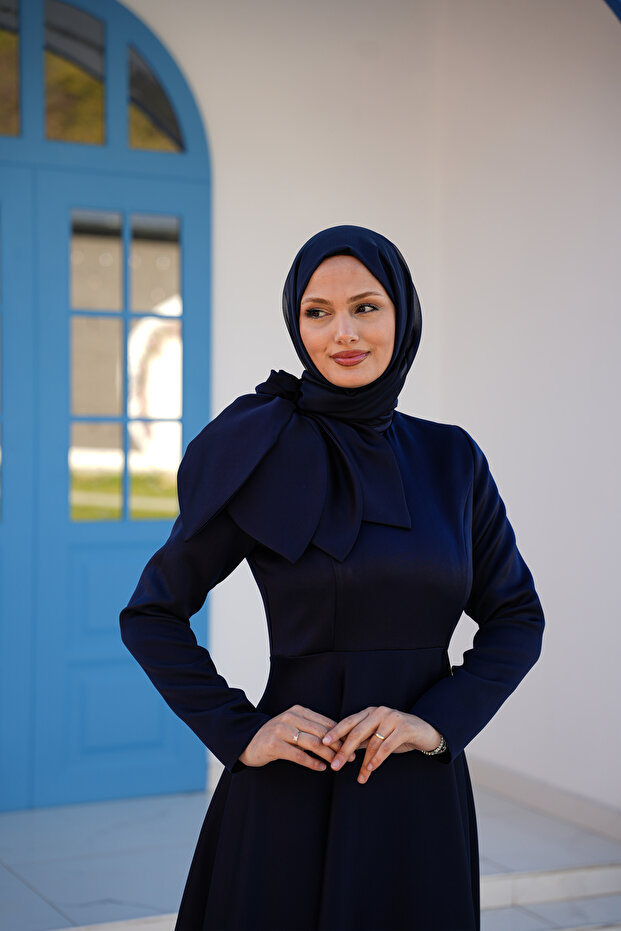 Rochie de seară Azade, bleumarin - 7