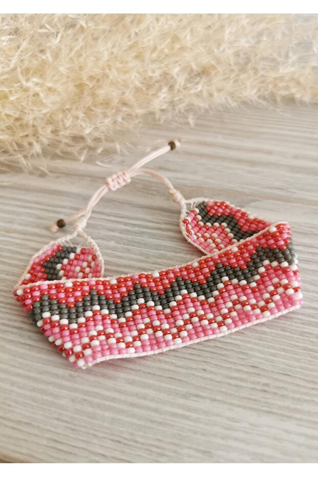 سوار ميوكي بتصميم نمط متعرج وردي - 3