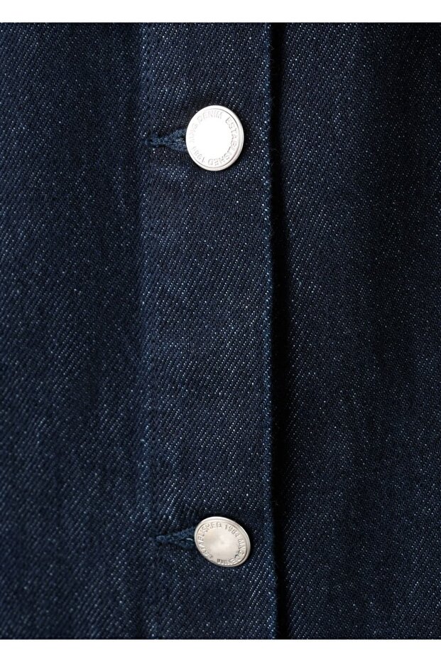 Düğmeli kot tulum - 5