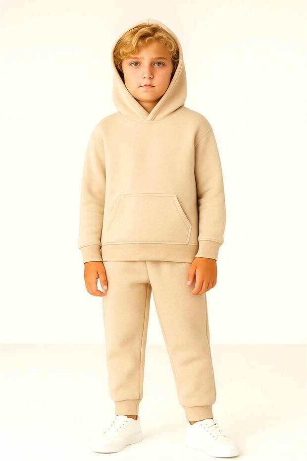 Boy's Sports Tracksuit Set Hooded 3 Threads Age 5-10
