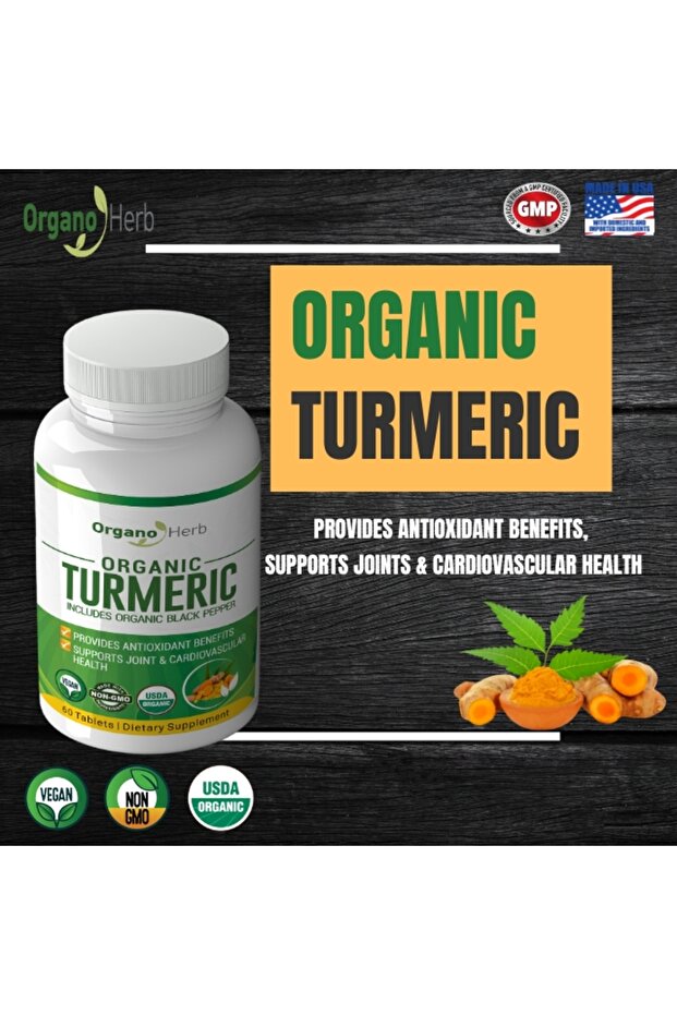 Organic Turmeric Tablets 60S