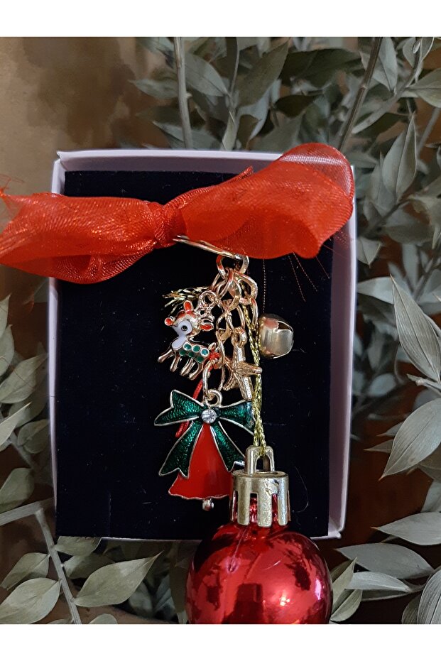 Christmas Keychain Christmas Figures Mixed Charm Keychain Bag Ornament