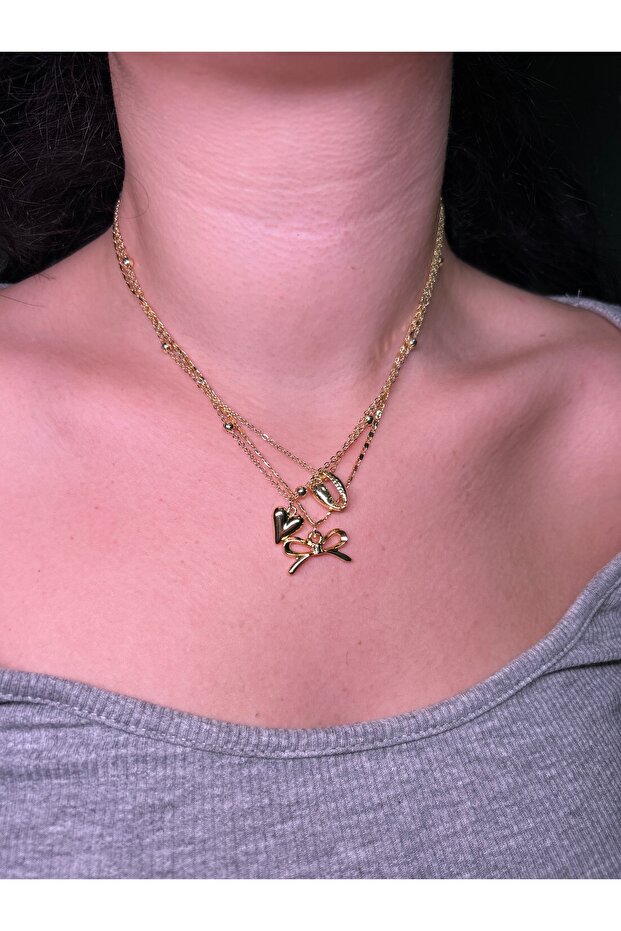 3' Lü Charm Kolye Seti - 2