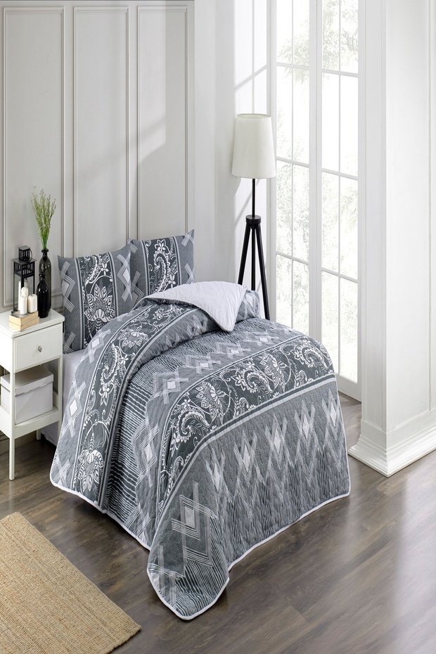 Double Quilted Duvet Cover Set Four Seasons Mosaic