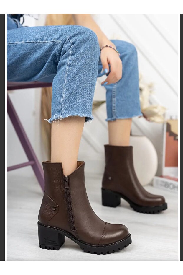 Hakiki Deri Kadın Günlük Bot - 1