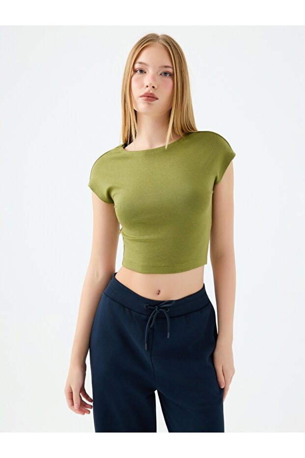Crop Kadın Tshirt K.kol - 1
