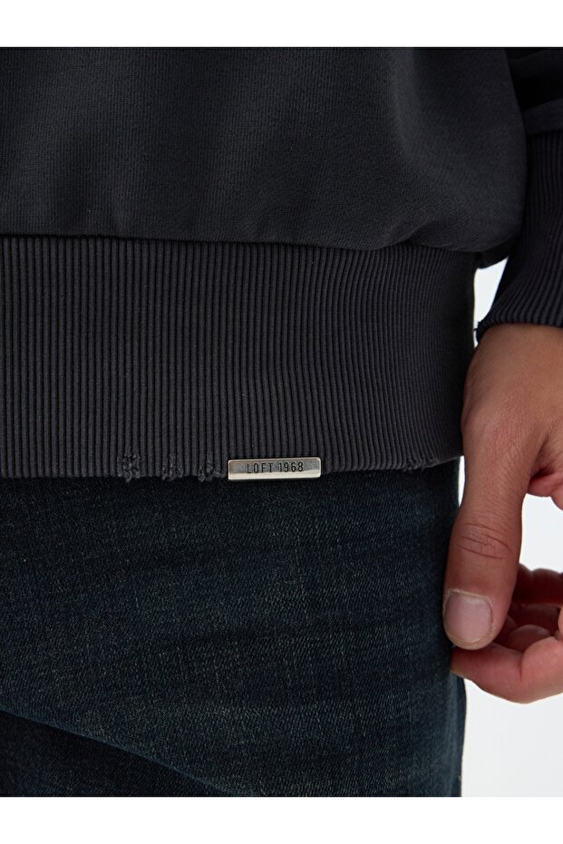 Oversize Fit Erkek Sweatshirt - 5