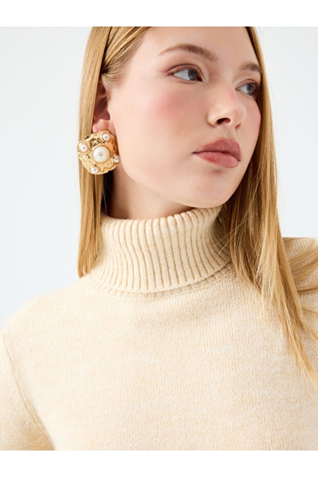 Regular Long Crop Kadın Kazak - 4