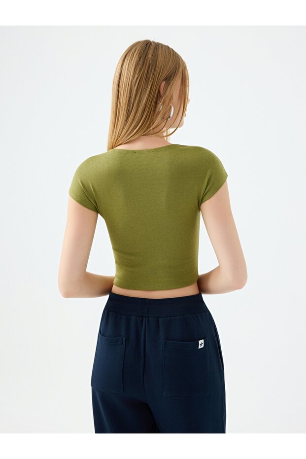 Crop Kadın Tshirt K.kol - 3