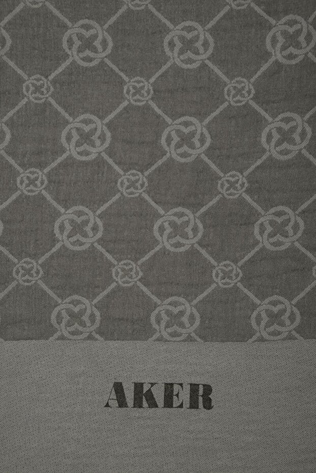 Elegance Monogram Shawl - Soft Stone 975 - 2