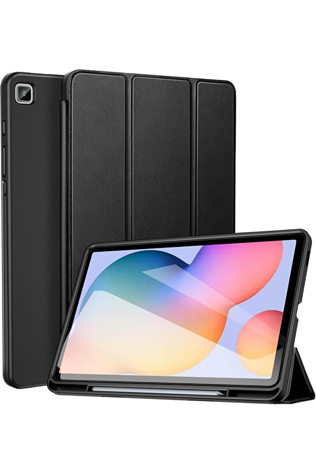 Case for Samsung Galaxy Tab S6 Lite 10.4-inch (2024/2022/2020) with Pen Holder, Black