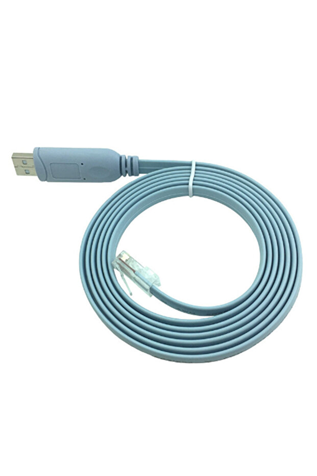 كما هو موضح في الصورة كابل وحدة التحكم USB إلى RJ45 لتمديد سلك محول RS232 التسلسلي لجهاز التوجيه Cisco H3C