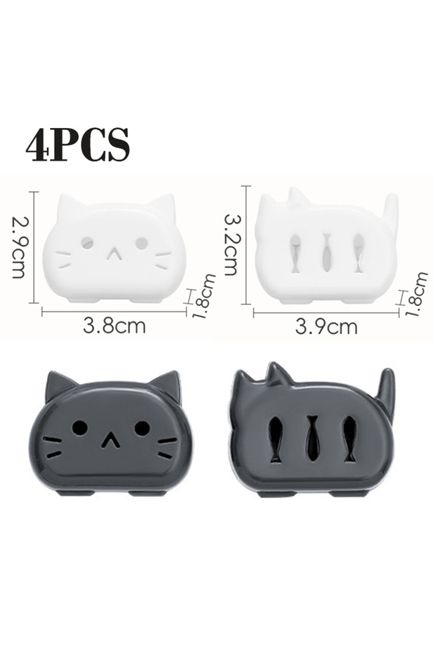 4PCS 4/8PCS Toothbrush Head Protective Covers Cat Shape Toothbrush Protector Cap for Travel Camping