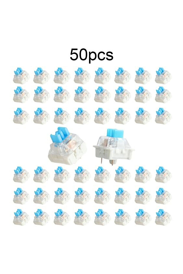 50pcs 50pcs Tactile Switch Keyboard Switch Keyboard Clicker Key Replacement 3 Pin Tactile Switch For