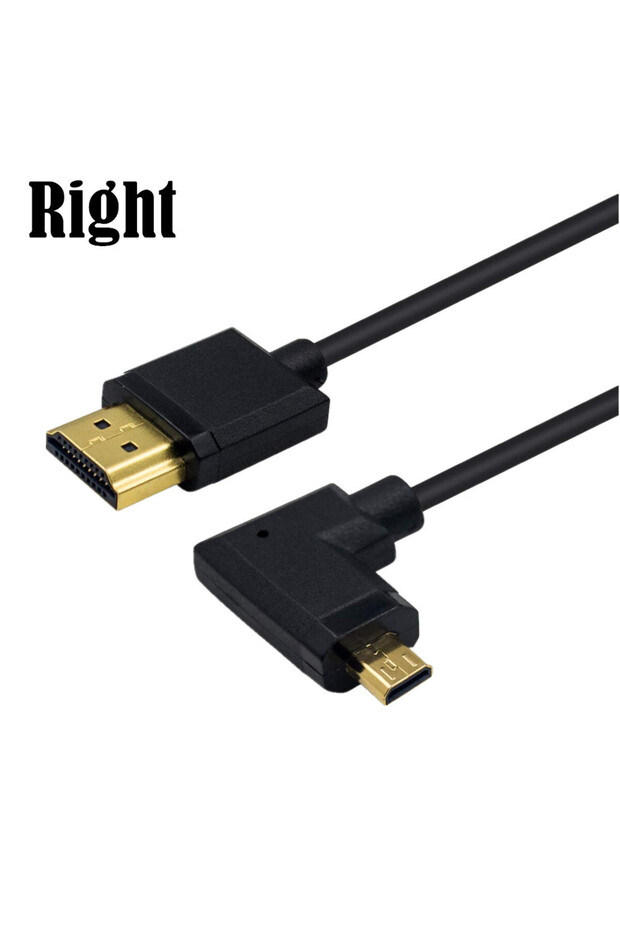 15 سم يمين 4K * 2K 60 هرتز متوافق مع HDMI إلى Micro HDMI متوافق مع 90 درجة عالية الدقة عالية السرعة