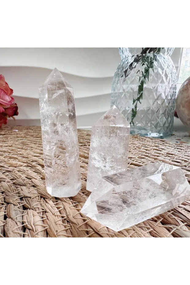 60-80mm Clear Quartz Crystal Point, High Quality Natural White Crystal Tower, Obelisk Home Decor Orn