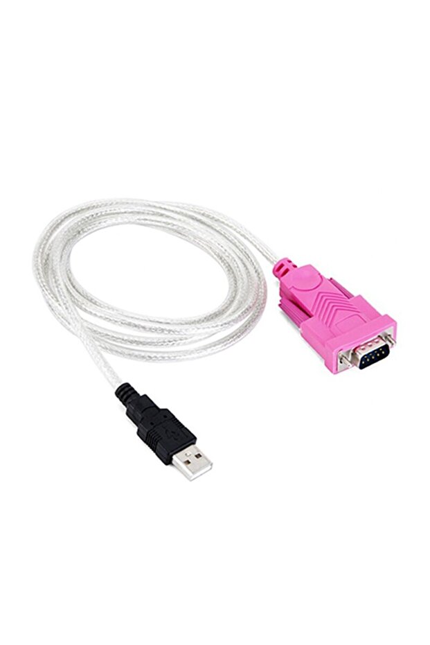 كابل USB إلى RS232 DB9 تسلسلي أحمر بطول 1.5 متر مزود بحماية من 9 دبابيس لنقل البيانات بسرعة عالية، مزود بشريحة مزدوجة