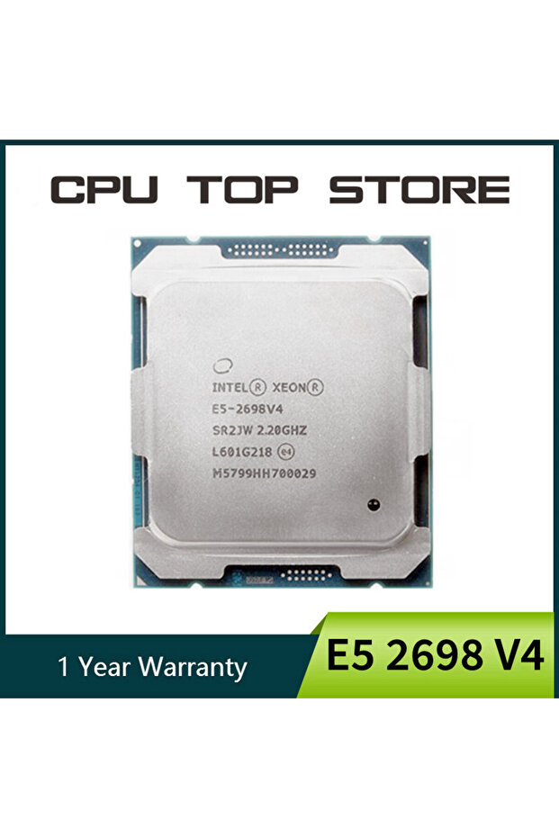 معالج زيون E5 2698 V4 بـ20 نواة و40 خيطًا، بسرعة 2.2 جيجاهرتز، 135 واط، SR2JW LGA 2011-3