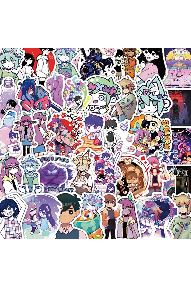 Random 100PCS 10/30/50/100pcs Game Omori Stickers Anime Decals Bike Skateboard Laptop Phone Suitcase