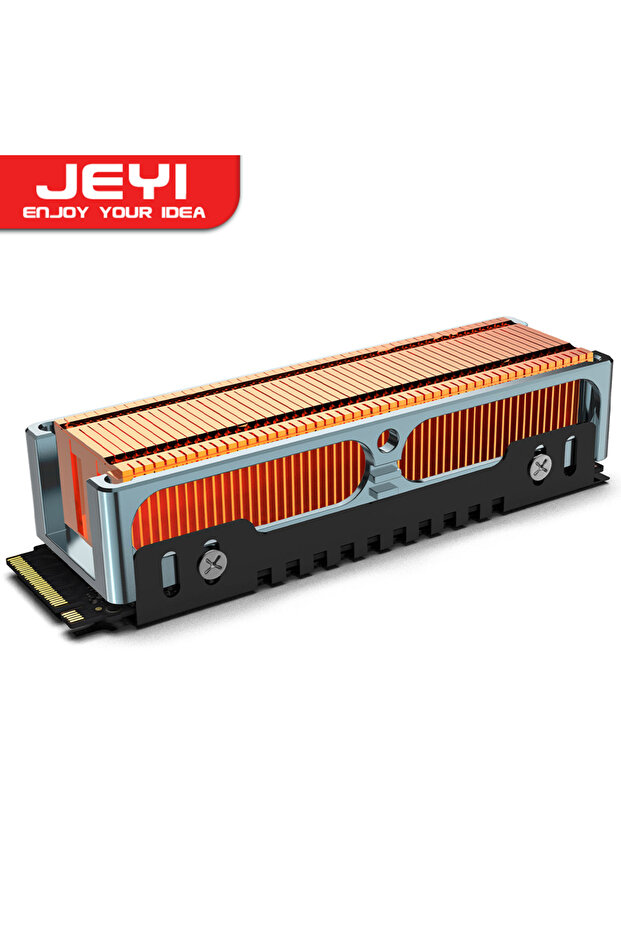 JEYI Q150 JEYI M.2 2280 SSD High Performance Heatsink, Copper Fins with Aluminum Frame Passive Heat