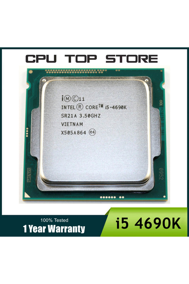 معالج كور i5 4690K بسرعة 3.5 جيجاهرتز وذاكرة تخزين مؤقت 6 ميجابايت رباعي النواة SR21A مقبس LGA 1150