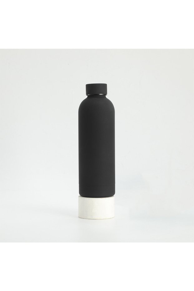One size Black 750ml 500/750ML Stainless Steel Thermos Cup Paint Sports Water Bottle Thickened Smal