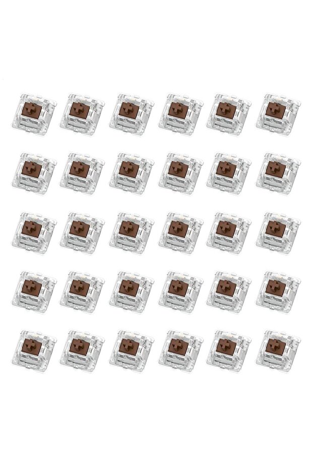 Tea Brown 30Pcs Mechanical Switches Axis Mechanical Keyboard Axis Keyboard Axis Shaft Switches Keybo