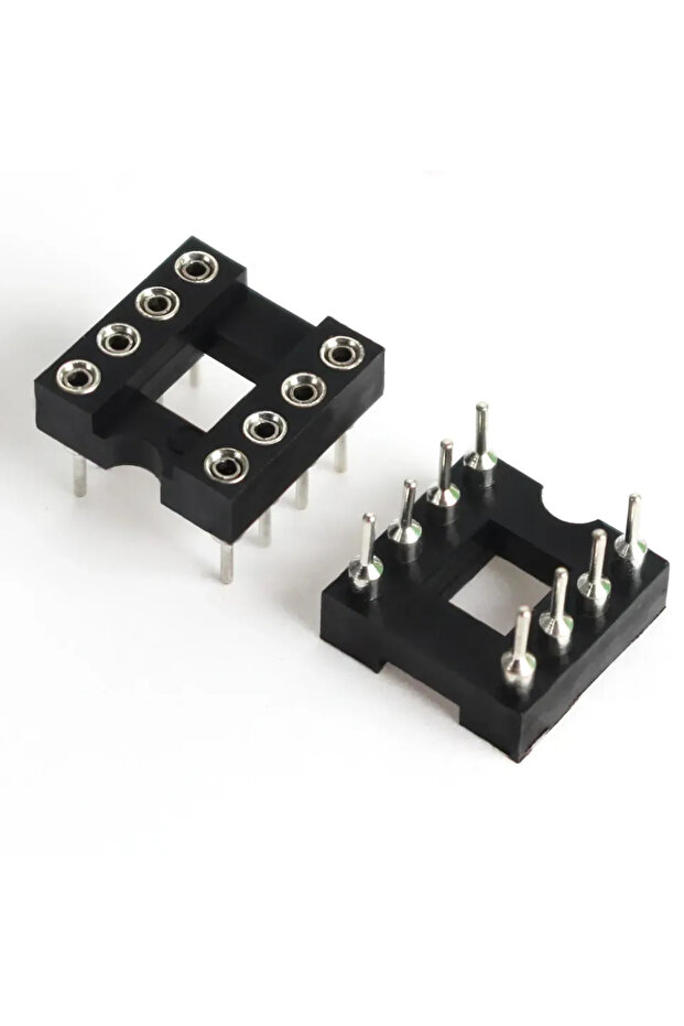 DIP8pin-10PCS 10PCS مقبس IC دائري DIP6 DIP8 DIP14 DIP16 DIP18 DIP20 DIP24 DIP28 مقبس شريحة 2.54 مم