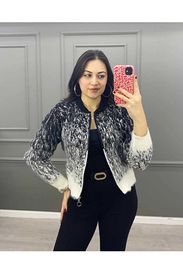 Peluş Ceket Kazak - 2