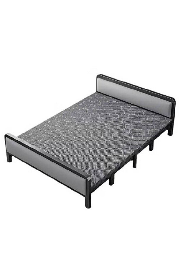 إطار سرير حديث مبطن متعدد المقاسات بعرض 90 سم - 1