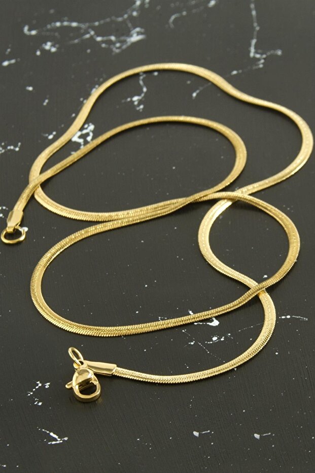 Thin Italian Chain Steel Necklace 45 cm
