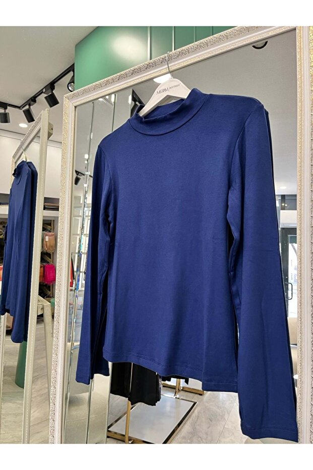 Nurgün Body with Finger Holes - Navy Blue - S