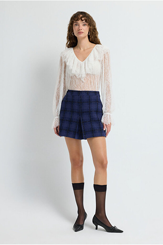 Tüvit Şort Etek - 2