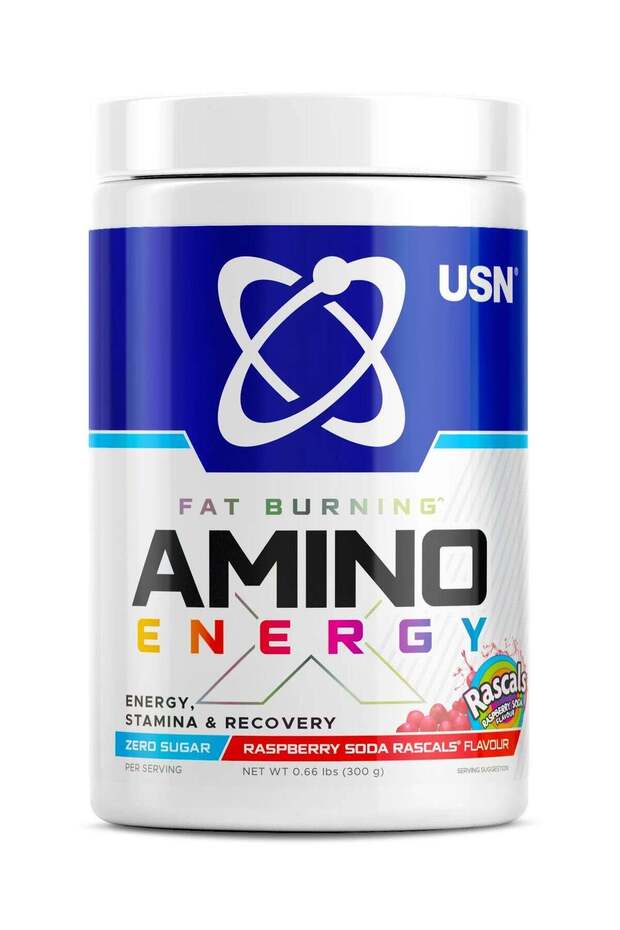 Fat Burning Amino Energy 300G Raspberry Soda Rascals Flavor