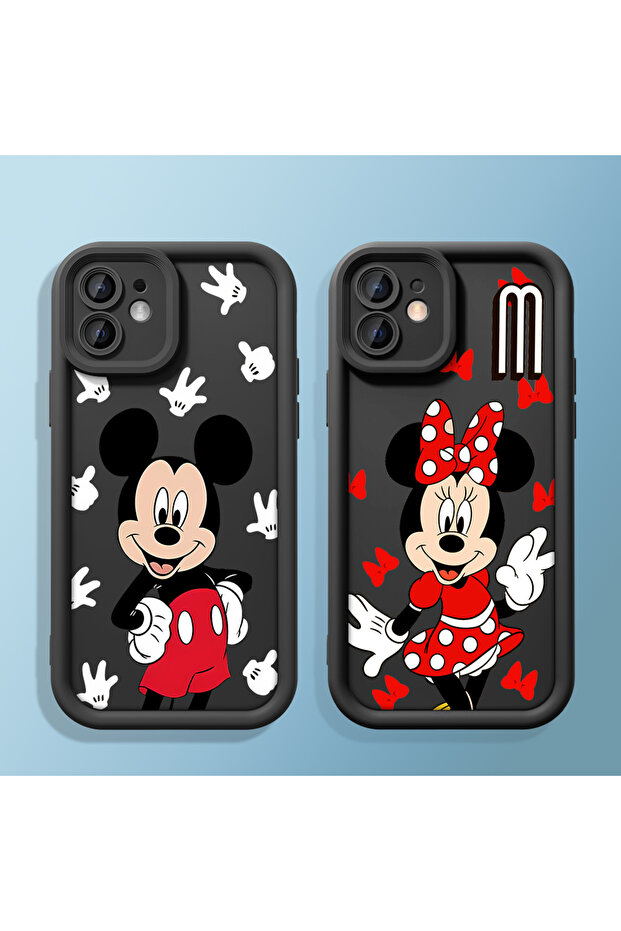 حافظة هاتف مقاومة للصدمات من السيليكون الأسود بنمط كرتوني متوافقة مع iPhone 16e - 7